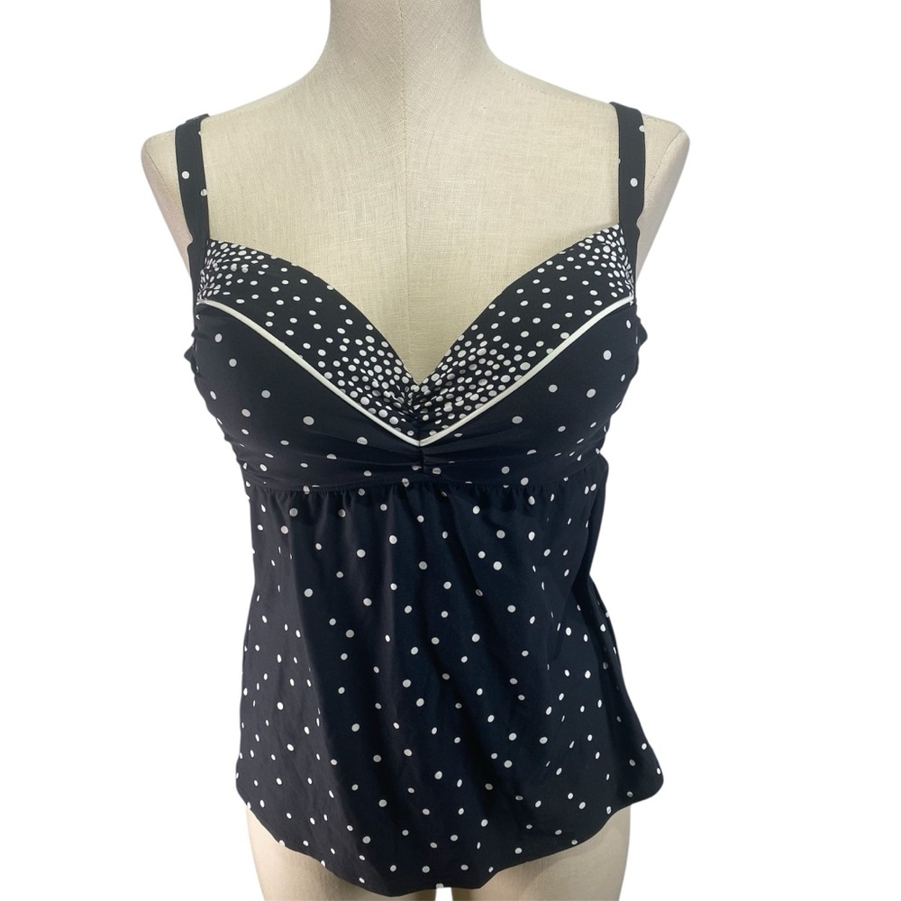 NWT Coco Reef Black and White One Piece Top Swimwear
